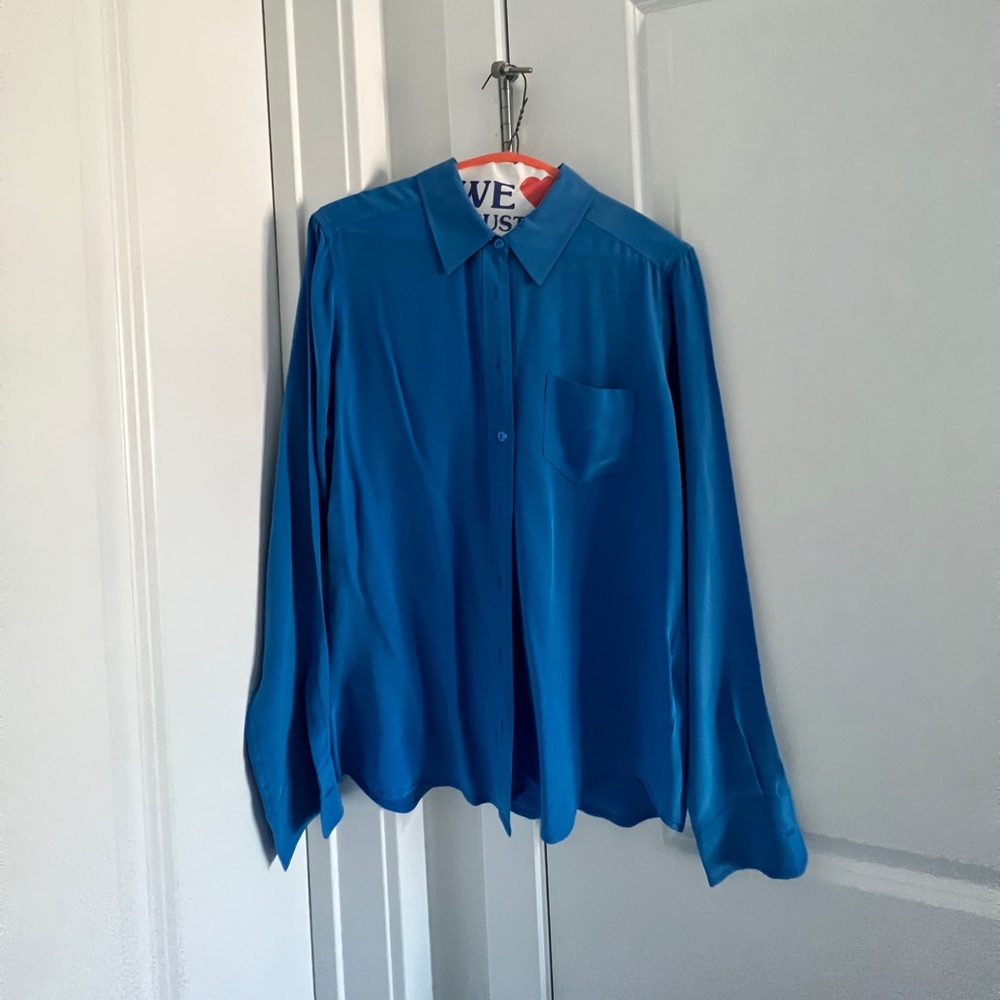 Equipment | Slim Signature Silk Shirt | size S